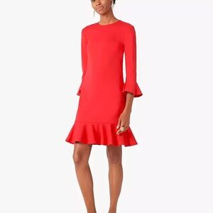 Kate Spade Ponte Flounce Shift Dress